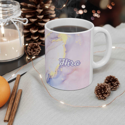 Marble art name mug 003