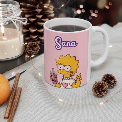 Cartoon name mug 005