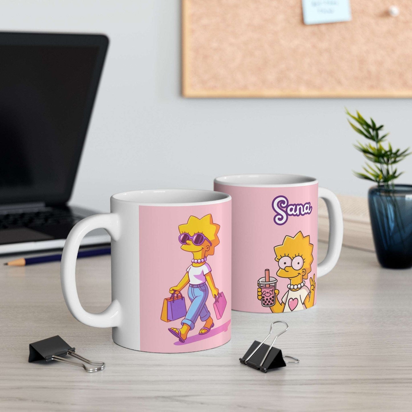 Cartoon name mug 005