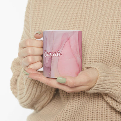 Marble art name mug 002