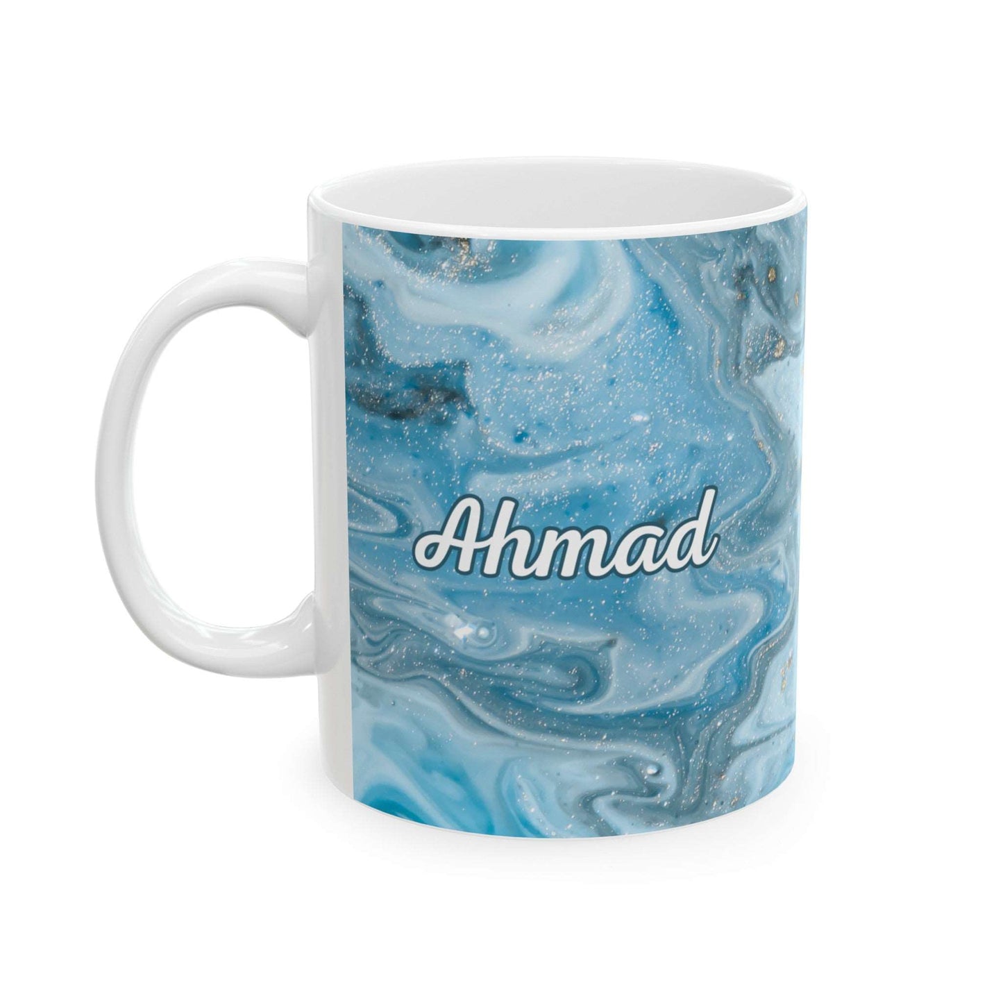 Marble art name mug 004