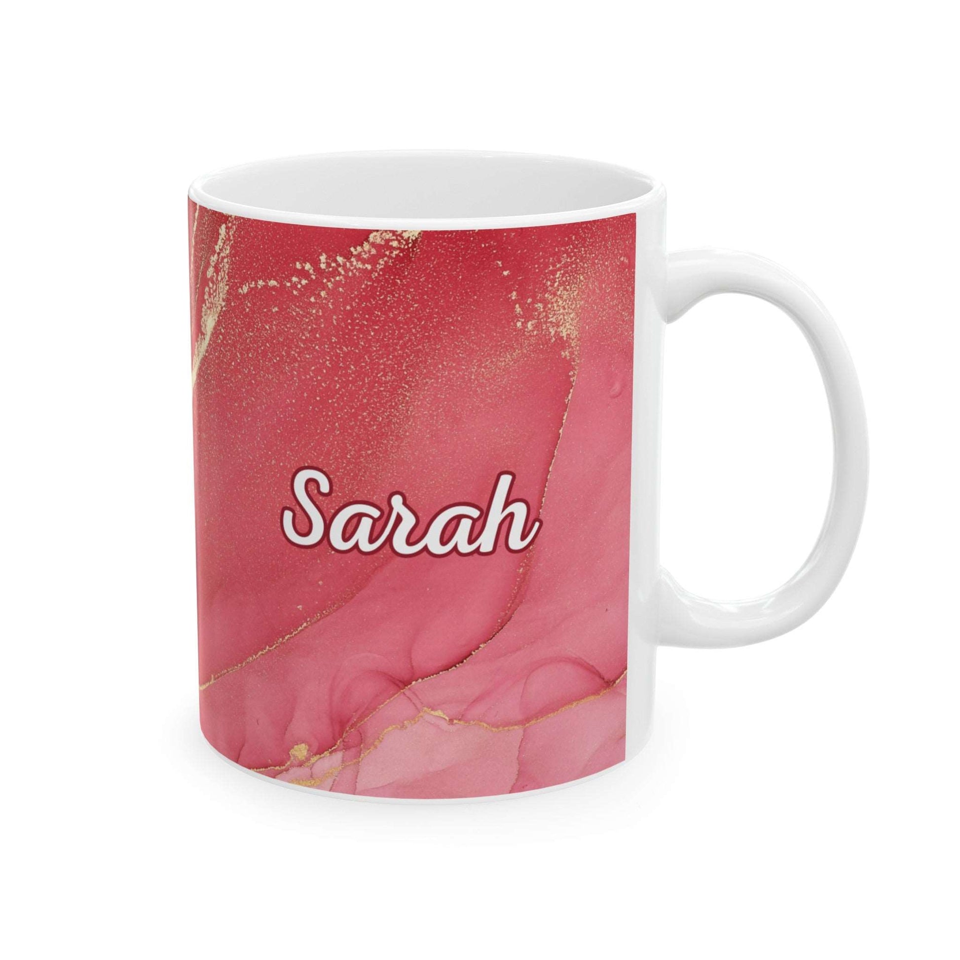 Marble art name mug 006